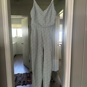 Floral Printed Spaghetti-Strap Jumpsuit